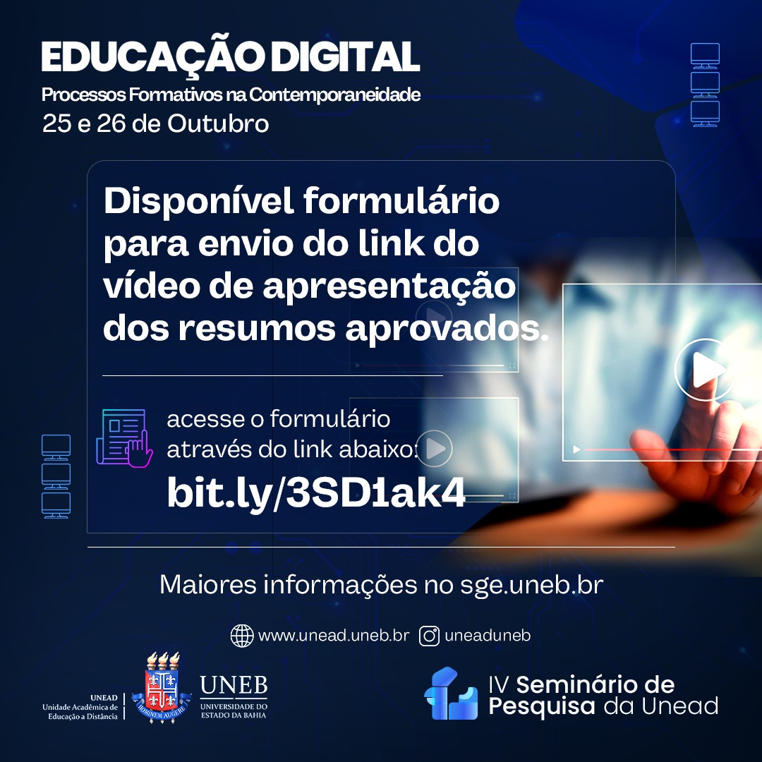 Formulário envio do vídeo