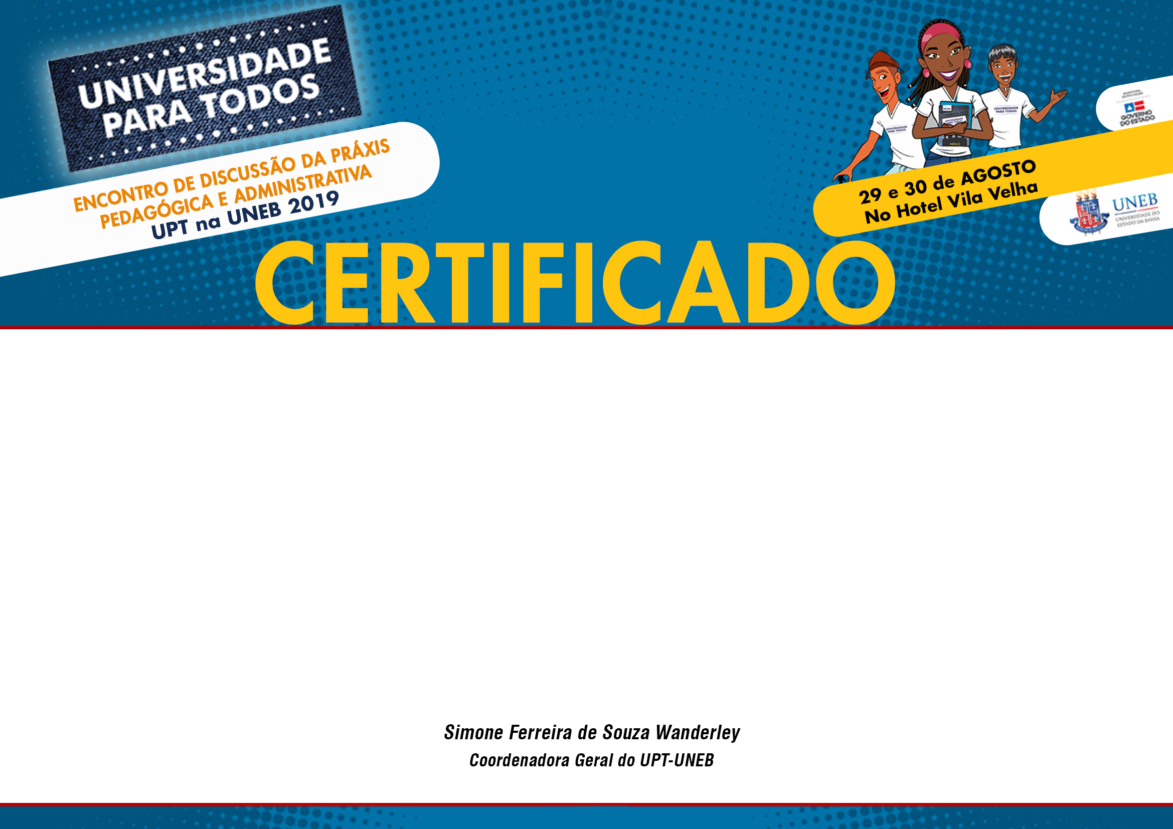 Certificado UPT 2019