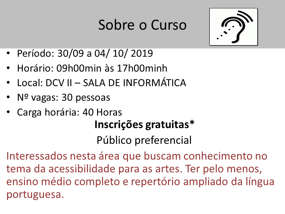 INTRODUÇÃO À AUDIODESCRIÇÃO